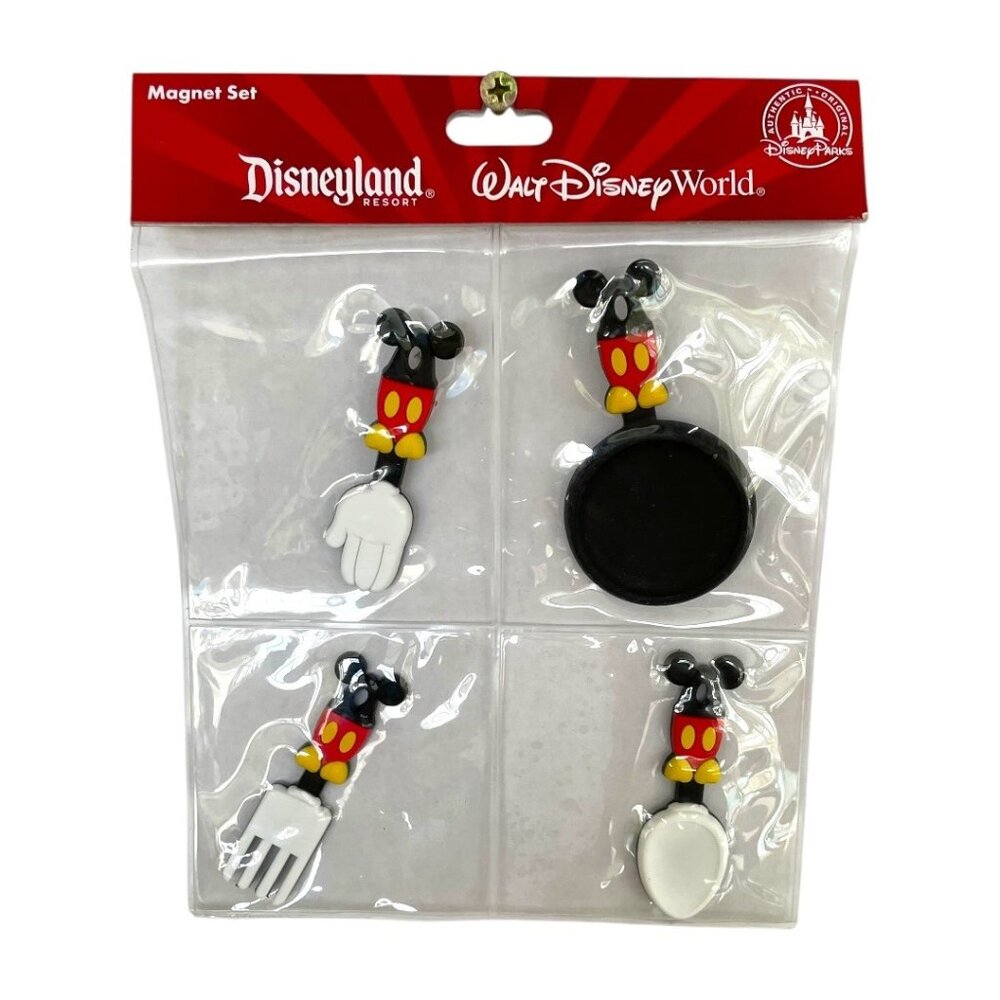 Disney Parks Mickey Mouse Mini Kitchen Utensil Magnet Set